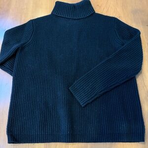 Jenni Kayne Black Cashmere Turtleneck Sweater